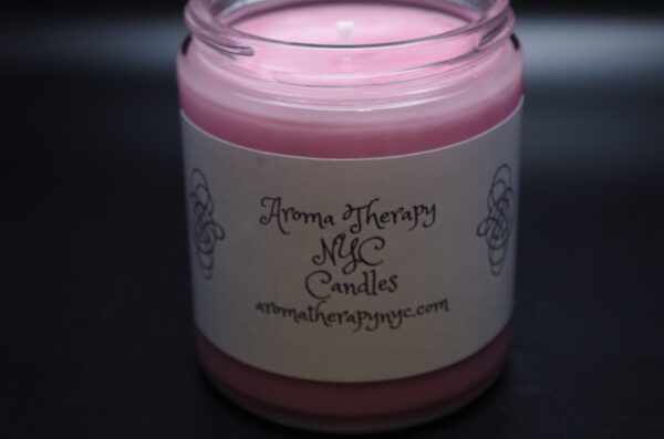 Crazy Cranberry Pink Color Candle in a Glass Jar Copy